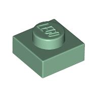 Lego Plate 1 x 1 / Sand Green