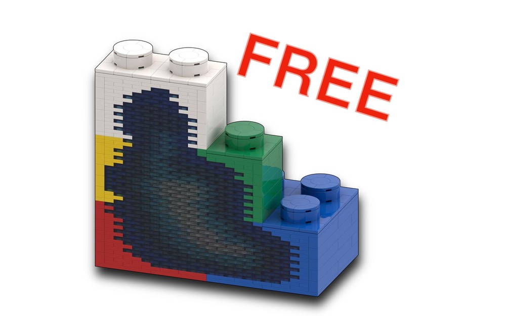 Lego Up-Scaled Bricks - Geode Bookend
