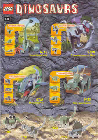 Lego 2001 Mini Dinosaurs (4155531/4155532)