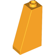 Lego Brick Sloped 75° 2 x 1 x 3 with Hollow Stud / Bright Light Orange