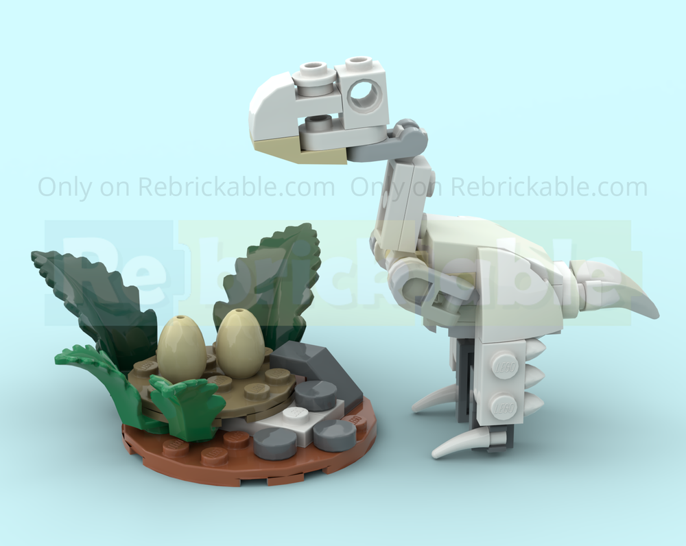 Lego 31379 Brontornis Minifigure scale
