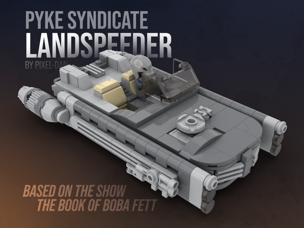 Lego PiXEL-DANs PYKE SYNDICATE LANDSPEEDER + FREE BONUS (check desciption)