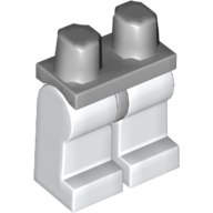 Lego Hips and White Legs / Light Bluish Gray