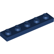 Lego Plate 1 x 5 / Dark Blue