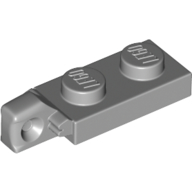Lego Hinge Plate 1 x 2 Locking with 1 Finger On End, without Groove / Light Bluish Gray