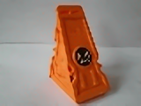 Lego Vehicle, Racer Launcher with Ghost Logo and Stat Card on Inside Pattern (Stickers) - Set 4578 / Orange