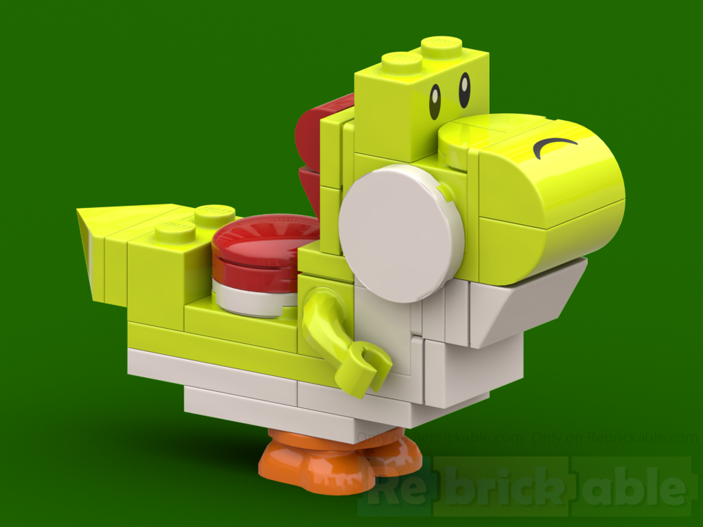Lego Yoshi (Super Mario World style)