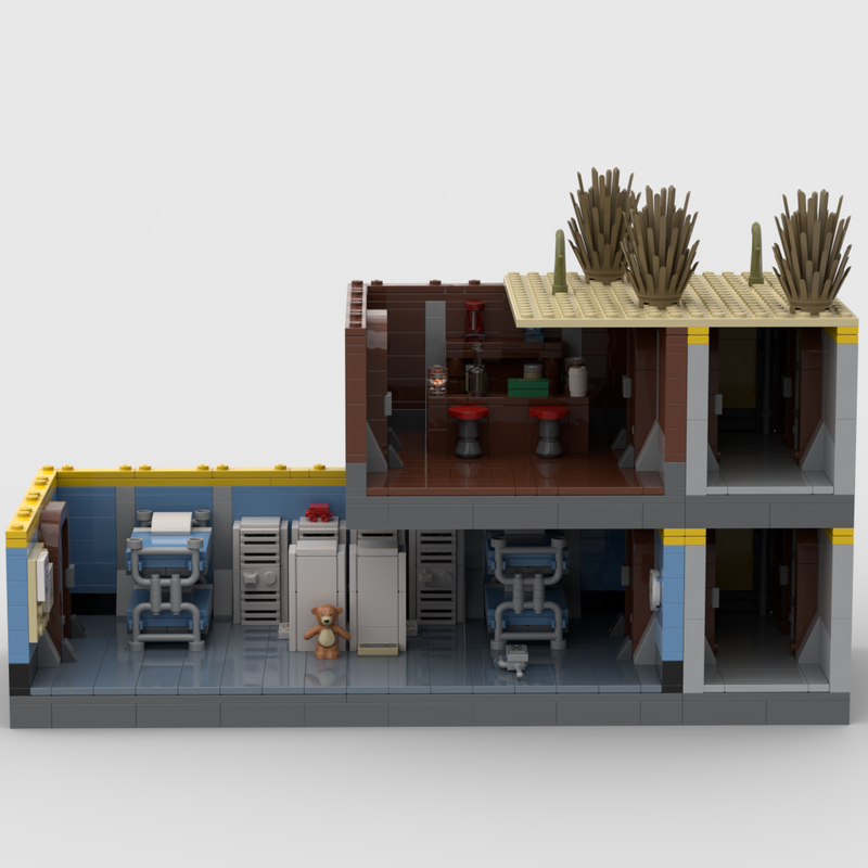 Lego Vault with Living Quarters , Bar and elevator