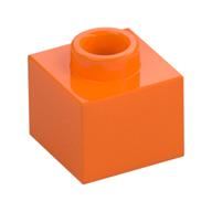 Lego Plate 1 x 1 x 2/3 with Open Stud / Orange