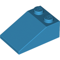 Lego Brick Sloped 33° 3 x 2 / Dark Azure