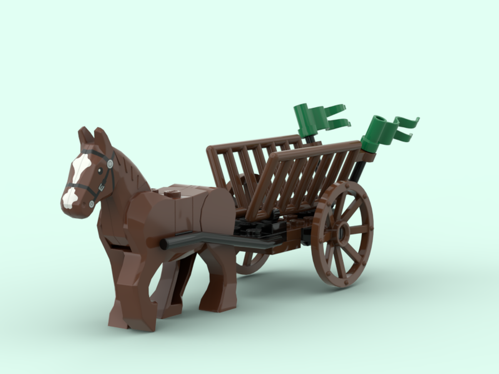 Lego Forestmen horsecart