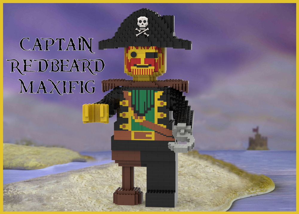 Lego Captain Redbeard Pirate Maxifig