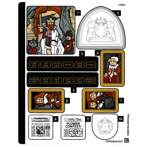 Lego Sticker Sheet for Set 21373-1