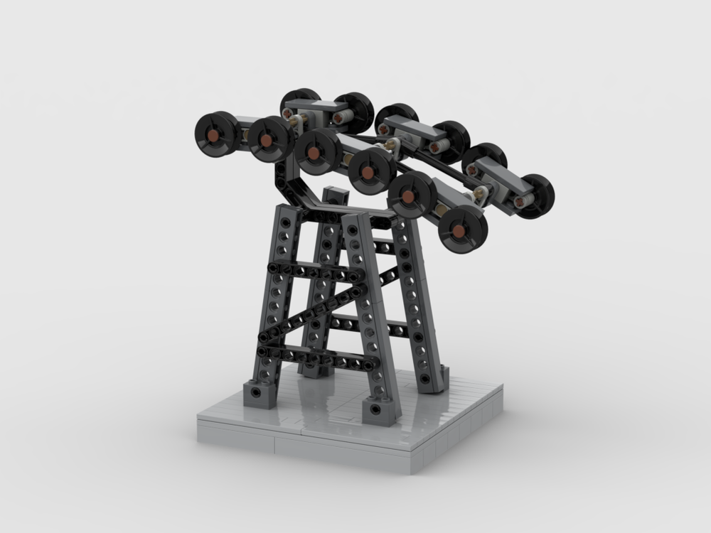 Lego chairlift tower down