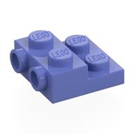 Lego Plate Special 2 x 2 x 2/3 with Two Studs On Side and Two Raised [Half Hollow Anti-stud] - Updated Version / Blue Violet