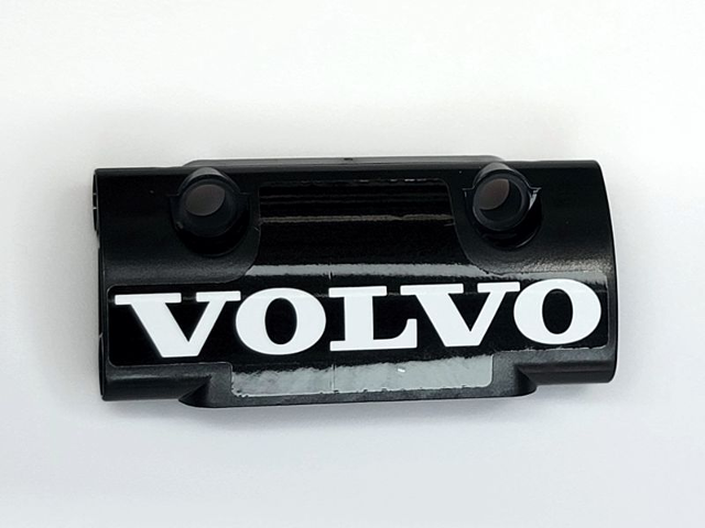 Lego Technic, Panel Curved 7 x 3 with 2 Pin Holes through Panel Surface with 'VOLVO' Pattern (Sticker) - Set 42081