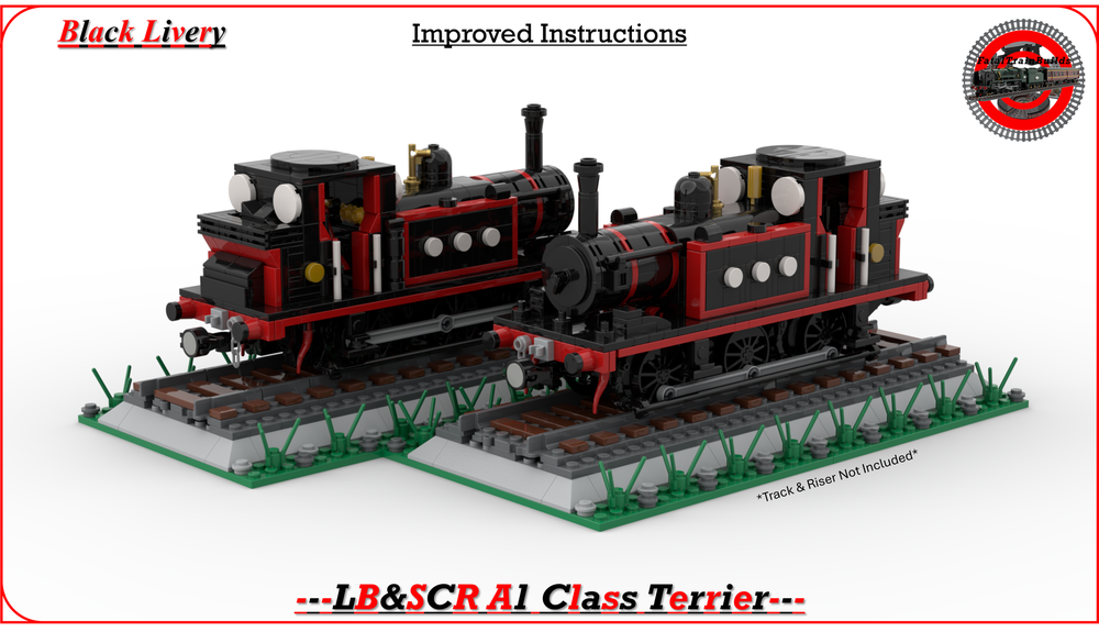 Lego (Black) LB&SCR A1 Class 0-6-0T 'Terrier' (8-W)