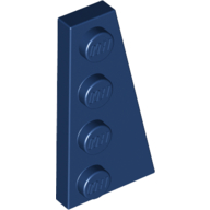 Lego Wedge Plate 4 x 2 Right / Dark Blue