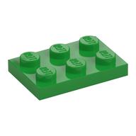 Lego Plate 2 x 3 / Bright Green