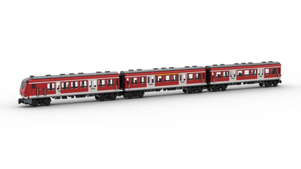 Lego German commuter train ( DB Regio) with Wittenberger control car