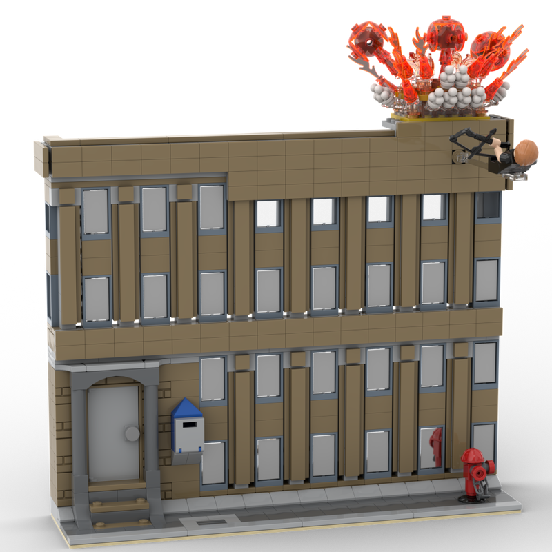 Lego Save Me Hawkeye - Avenger Modular Facade
