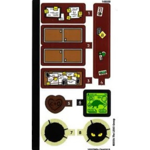 Lego Sticker Sheet for Set 76965-1