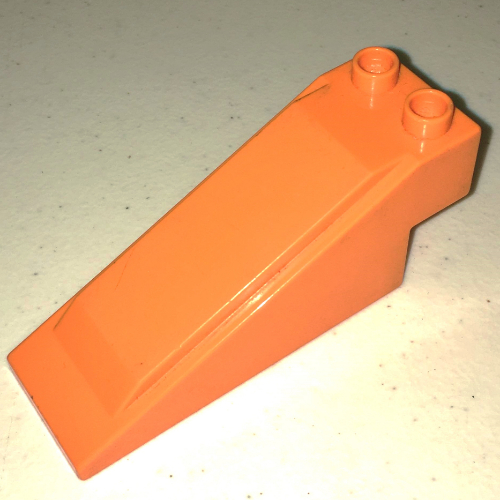 Lego Duplo Road Section Slope with 2 Studs on Top / Orange
