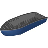 Lego Boat 10 x 34 x 5 1/3 with Dark Bluish Grey Deck [Complete Assembly] / Dark Blue