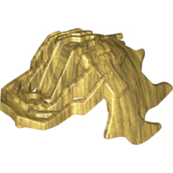 Lego Large Figure Shoulder Cover, Armour, Ridged / Pearl Gold
