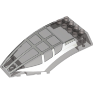 Lego Windscreen 10 x 6 x 2 Curved with Frame Print / Trans-Brown