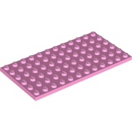 Lego Plate 6 x 12 / Bright Pink