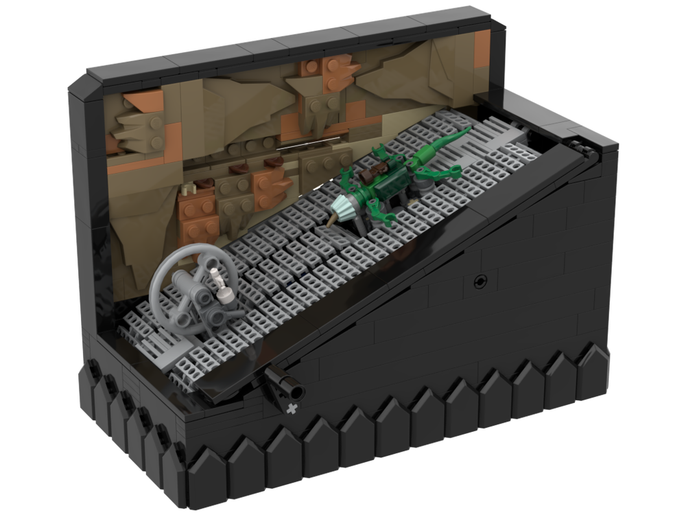 Lego Functioning General Grievous's Wheelbike Chase Diorama