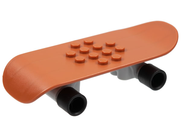 Lego Sports Promo Skateboard Deck with Light Bluish Gray Base with Black Wheels (48394 / 48388cx1)