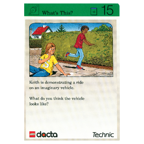 Lego Activity Card, Set 9603, Exploration 15 - What's This?