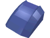 Lego Brick Curved 2 x 2 with Lip, No Studs / Violet