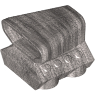 Lego Engine / Air Scoop 2 x 2 / Metallic Silver