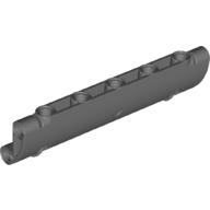 Lego Technic Panel Curved 11 x 3 with 2 Pin Holes through Panel Surface / Dark Bluish Gray