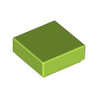 Lego Tile 1 x 1 with Groove / Lime