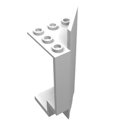 Lego Panel 3 x 3 x 6 Corner Wall / White