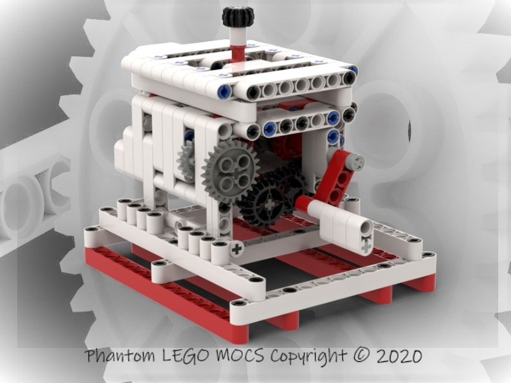 Lego Phantom Gearbox with Hand Crank
