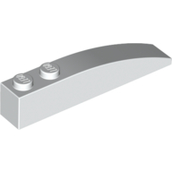 Lego Brick Curved 6 x 1 / White