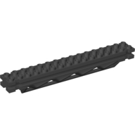 Lego Support 2 x 16 x 2 Girder Triangular Horizontal / Black