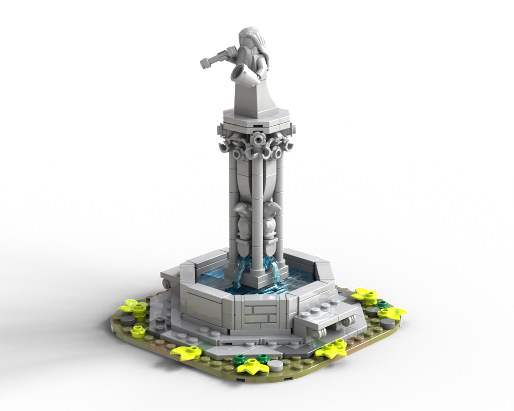 Lego Medieval City Fountain