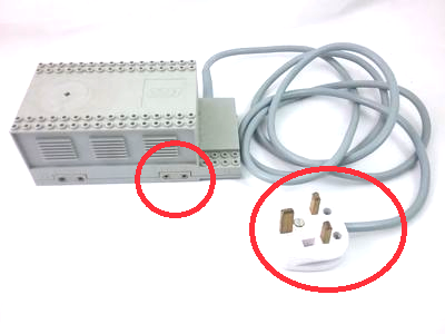 Lego Electric, Train 12V Transformer for 230V - Type 3 (UK) / Light Gray