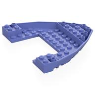 Lego Boat Hull Section, Brick 10 x 12 x 1 with 4 x 6 Cutout / Blue Violet