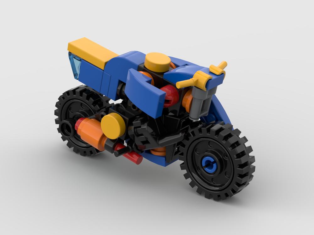 Lego Blue Rocket Motorcycle