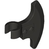 Lego Weapon Axe Head, Clip-on (Viking) [Thick Clip] / Pearl Titanium