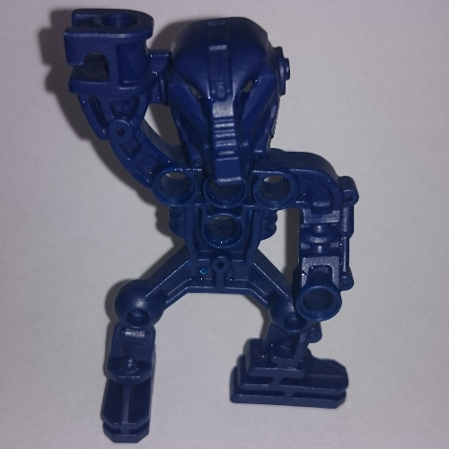 Lego Large Figure Skeletal, Torso, Legs, Arms, and Head (Inika Toa Hahli) / Dark Blue