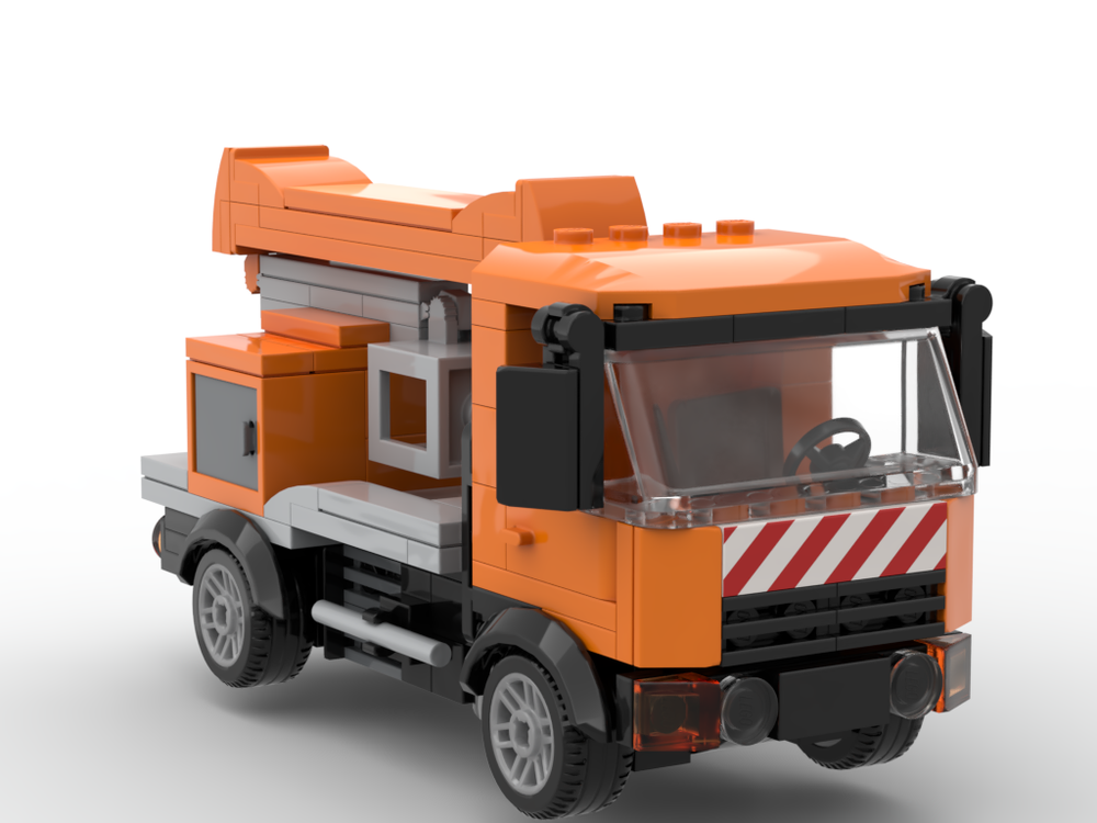 Lego Lkw mit Hebebühne (Legocity-style)