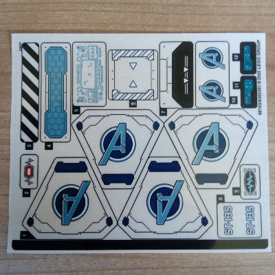 Lego Sticker Sheet for Set 76153-1